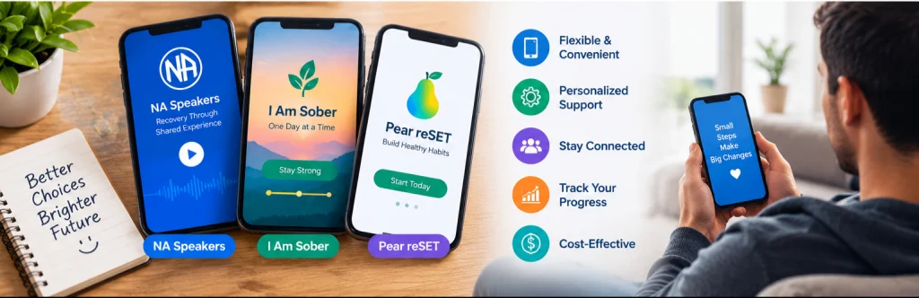 Explore how rehabilitation apps can support addiction recovery with daily motivation, progress tracking, personalized tools, and access to recovery communities from your smartphone.