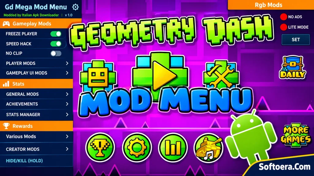 Looking for Geometry Dash Mod APK Download? Discover version 2.2 features, gameplay options, custom characters, and installation tips for Android, plus important safety advice.